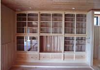 手造りの木棚